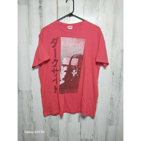 Star Wars Darth Vader Kakakana Japanese Graphic T-Shirt Size XL Red - Picture 1 of 5
